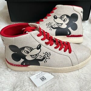 Coach Mickey Mouse x Keith Haring Sneakers Sz 10D Mens